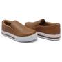 Imagem de Tenis Slip On Yoyo Store Liso com Elasticos e Sola Alta Reta Detalhe Listra