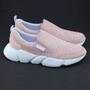 Imagem de Tênis SlipOn Casual Bottero 341701 Couro Camurça Tresse Rosa