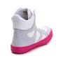 Imagem de Tenis Sneaker Botinha Cano Alto Unissex Fitness Branco Pink