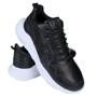 Imagem de Tenis Sneaker Masculino Couro Palmilha Gel Recortes 3D Macio