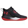 Imagem de Tênis Under Armour Bankshot Basquete Preto e Vermelho - Masculino