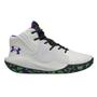 Imagem de Tênis Under Armour Jet 21 Basquete Branco e Roxo - Masculino