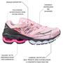 Imagem de Tênis Wave Force Caminhada Esporte Lindo Rosa Bebe Dubbele