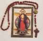 Imagem de Terço em Madeira das Santas Chagas de Jesus - 42 cm -Acompanha Novena