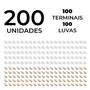 Imagem de Terminal Encaixe Fêmea Universal 6,3mm + Capa Isolantes Luva