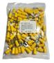 Imagem de Terminal garfo com isolacao amarelo 4,0-6,0mm - forquilha m4 - pct c/100pcs (proauto)