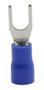 Imagem de Terminal Garfo Technoise Pré-Isolado Azul 1,5 a 2,5mm - Pacote Com 100 Peças