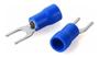 Imagem de Terminal Garfo Technoise Pré-Isolado Azul 1,5 a 2,5mm - Pacote Com 100 Peças