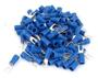 Imagem de Terminal Garfo Technoise Pré-Isolado Azul 1,5 a 2,5mm - Pacote Com 100 Peças