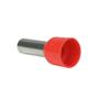 Imagem de Terminal Ilhos Tubular isolado 10MM² vermelho Cobre Eletrolítico com Capa Plástica