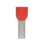Imagem de Terminal Ilhos Tubular isolado 10MM² vermelho Cobre Eletrolítico com Capa Plástica