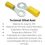 Imagem de Terminal olhal anel isolado 4,0 a 6,0mm2 m6 amarelo 10 unid