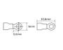 Imagem de Terminal Olhal Isolado 12-10 AWG M10 - 3/8" 2,6 á 6mm² Amarelo - OL6206 - Eletro Service