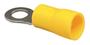Imagem de Terminal Olhal Technoise Pré-Isolado Amarelo 4 a 6mm - Pacote Com 100 Peças