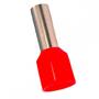 Imagem de Terminal Penzel Tubular Ilhos 10,0Mm Comprimento 12Mm - Vermelho