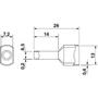 Imagem de Terminal Tubular Pre Isolado Duplo AI-TWIN 2X0,75 8mm 100Pçs CRIMPER 3200807