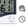 Imagem de Termo-higrômetro Digital Medidor Umidade Temperatura Relógio