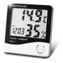 Imagem de Termo Higrômetro Medidor Temperatura Umidade Relógio Digital