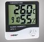 Imagem de Termo Higrômetro Relógio Digital Medidor Umidade Temperatura