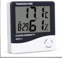 Imagem de Termo Higrômetro Relógio Digital Medidor Umidade Temperatura