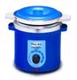 Imagem de Termocera Panela Depilação Toda Azul 400g c/ Refil + Base Dupla c/ 1 Rollon Branco c/ Azul Mega Bell