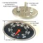 Imagem de Termometro 0 a 430c Churrasqueria Bafo BBQ Defumador Forno Industrial Caldeira