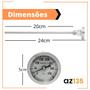 Imagem de Termometro Analógico Inox Churrasqueira Forno Iglu 0/350 H20
