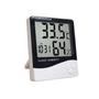 Imagem de Termômetro Higrômetro Digital Relógio Medidor De Umidade do Ar