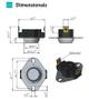 Imagem de Termostato Ksd 302r 80ºc Xwst-303 Aquecedores Sinapse