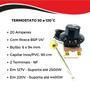 Imagem de Termostato Para Boiler Estufa Cafeteira 30 A 120C 20 Amperes Com Rosca 1/4 2 Terminais Bivolt 