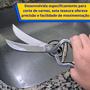 Imagem de Tesoura Com Lâmina Serrilhada Aço Inox 26cm Carne Frango 