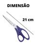 Imagem de Tesoura com Ponta Inox Multiuso Corte Costura Profissional 21 cm Mundial