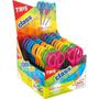 Imagem de Tesoura Escolar Tris Class Neon 13Cm Cores So Display Com 24