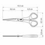 Imagem de Tesoura Para Cabelo Tramontina Supercort Com Lâmina Aço Inox Cabo De Polipropileno Onix 6" 25905166