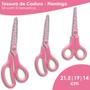 Imagem de Tesoura Para Costura Decorada Flamingo Kit C/ 03 - Nybc