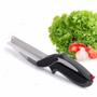 Imagem de Tesoura Para Cozinha 2 Em 1 Cortar e Fatiar Legumes Verduras Mimo Style