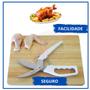 Imagem de Tesoura para Frango Cortar Aves Carnes e Frango Assado Inox - Cozinha - Trinchar Cortar Frango Carne - Premium
