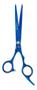 Imagem de Tesoura Vertix Blue Titanium Navalha 5,5'' Profissional