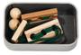 Imagem de Teste de QI, quebra-cabeça de corda de bambu, "verde", em caixa de metal - Fridolin Alemanha
