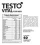 Imagem de Testo Vital For Men Vitamina C + D + A + B9 e Zinco 60Cáps Prevent Pharma VAL: 30/06/2024