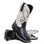 Imagem de Texana Masculina Bota Botina Country Cano Medio Bico Quadrado Bordado Lançamento