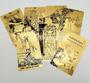 Imagem de The Rider Waite Borderless Gold Foil Tarot Deck Tarô de Cartas Douradas Sem Bordas Baralho Plastificado Impermeável