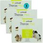 Imagem de Therax Plus 660mg Com 4 comprimidos VermífugoUCBVET Kit Com 3