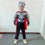 Imagem de Thor Super-herói Músculo Traje Macacão Máscara Martelo Halloween Carnaval Cosplay Roupas