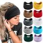 Imagem de Tiara Boho Feminina com Nó Vintage - Turbante de Algodão Elástico