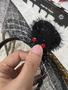 Imagem de Tiara de halloween com véu e aranha com patas