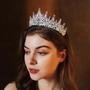 Imagem de Tiara de Noiva com Cristais Strass - Coroa Barroca para Casamento e Festa