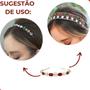Imagem de Tiara Engrampada Retangulo E Navete Duplo Em Ferro Com 1 Unidade