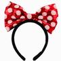 Imagem de Tiara Laço Vermelho Branco Lantejoulas Minnie