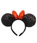 Imagem de Tiara Laço Vermelho Orelhas Minnie Lantejoulas - Disney